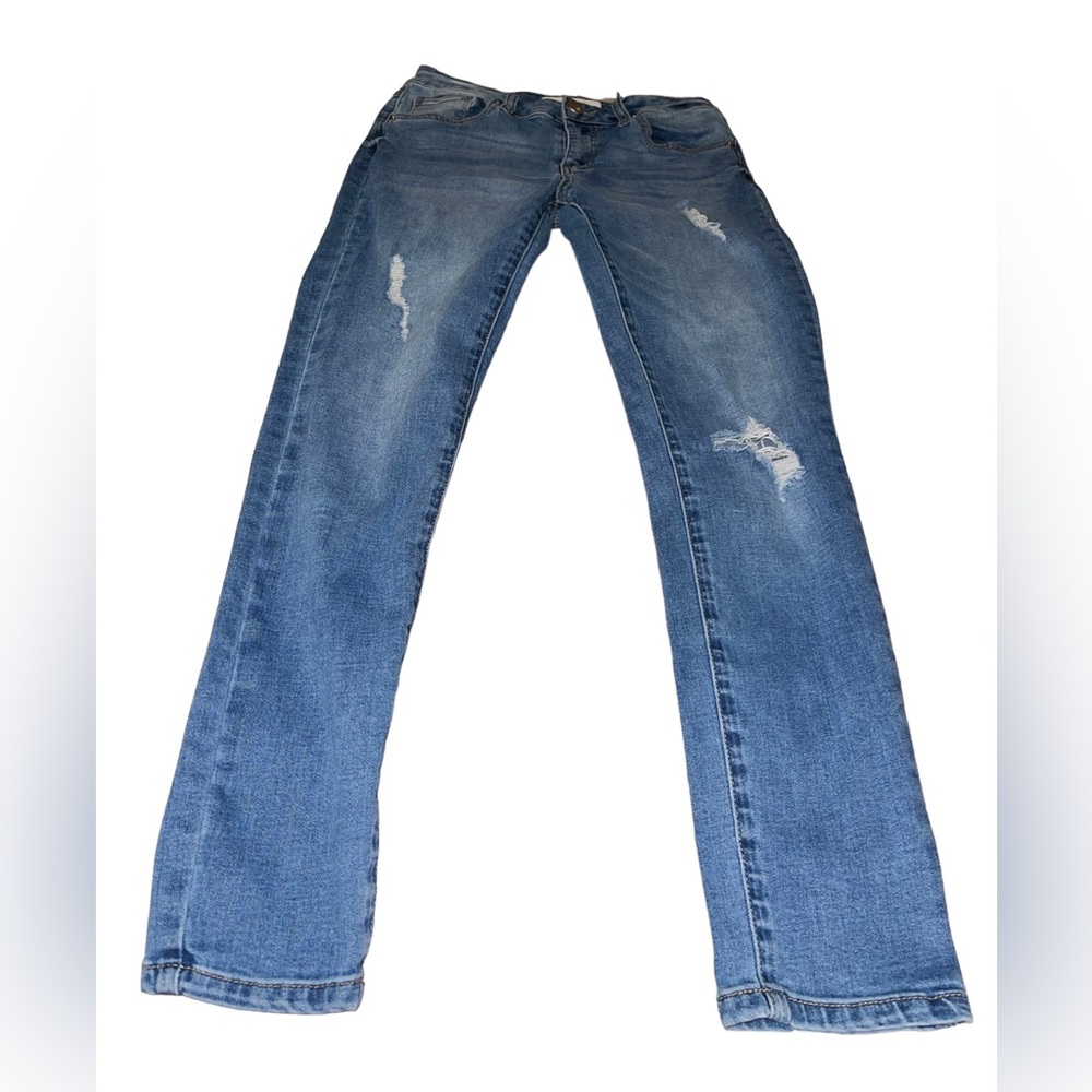 Ashley Mason distressed skinny jeans